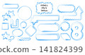 Shapes in various colors placed on a white background showing different designs and forms 141824399