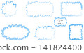 Shapes in various colors placed on a white background showing different designs and forms 141824400