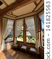 Atami, Kiunkaku, the Western-style building of Tamakei, has large windows. 141825563