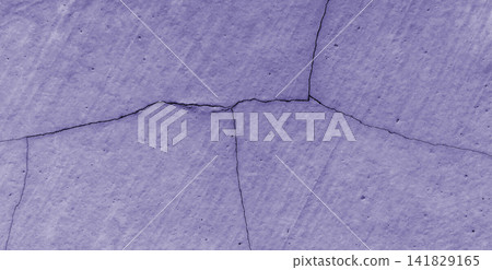 Cracked concrete wall texture in periwinkle purple. 141829165