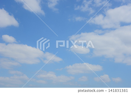 天藍色的天空背景素材 天藍色的天空背景素材 141831381