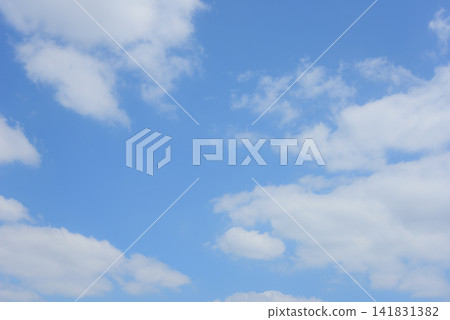 天藍色的天空背景素材 天藍色的天空背景素材 141831382