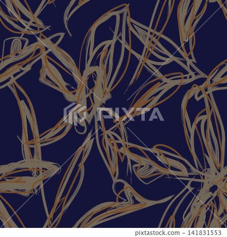 Neutral Colour Abstract Floral Seamless Pattern Design Neutral Colour Abstract Floral Seamless Pattern Design 141831553