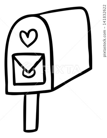 Hand drawn mail box outline for colouring, envelope, letters, document, department store, stationery, paper, writing, home, house, outdoors, office supplies, online shopping, grocery shopping, icon Hand drawn mail box outline for colouring, envelope, letters, document, department store, stationery, paper, writing, home, house, outdoors, office supplies, online shopping, grocery shopping, icon 141832622