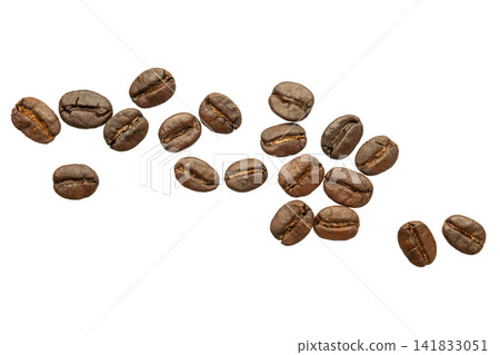 coffee beans isolated on white background coffee beans isolated on white background 141833051