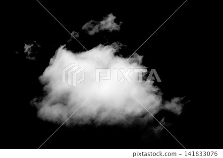 White clouds isolated on black background White clouds isolated on black background 141833076