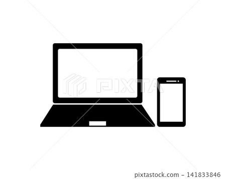 simple laptop icon simple laptop icon 141833846