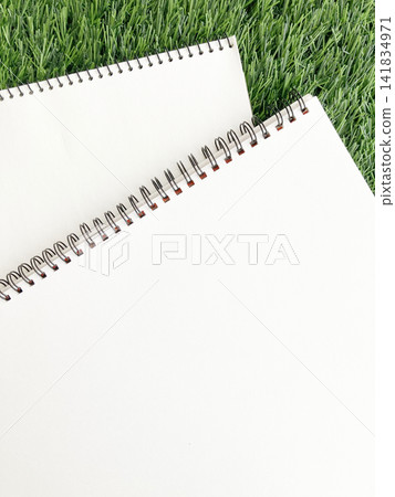 An open sketchbook placed on top of the grass - outdoor learning, outdoors, environment, ideas An open sketchbook placed on top of the grass - outdoor learning, outdoors, environment, ideas 141834971