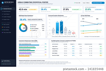 Urban Commuting Statistical Dashboard with Transportation Data and Analytics Urban Commuting Statistical Dashboard with Transportation Data and Analytics 141835448