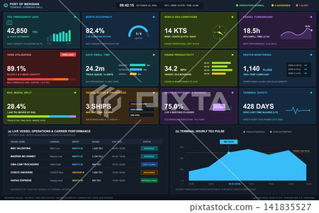 Digital Logistics Dashboard for Maritime Port Terminal Operations Management Digital Logistics Dashboard for Maritime Port Terminal Operations Management 141835527