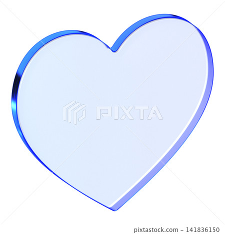 Blue glass heart icon in glassmorphism style for UI like button, clean love symbol designed for favorite content, healthcare, and social feedback Blue glass heart icon in glassmorphism style for UI like button, clean love symbol designed for favorite content, healthcare, and social feedback 141836150