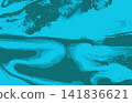 Abstract Marble Vector Blue Background. 141836621