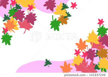 Maple and maple leaf frame 141837249