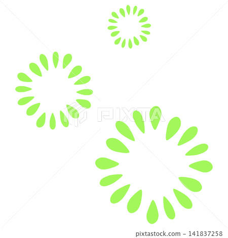 Yellow-green flower with many petals Yellow-green flower with many petals 141837258