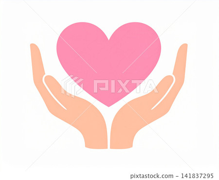 Heart on hand 141837295