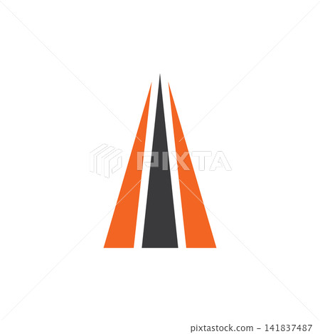 Road Way Logo Icon Road Way Logo Icon 141837487