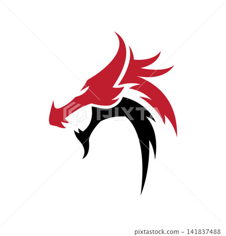 Dragon logo template 141837488