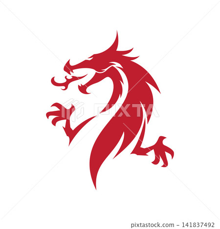 Dragon logo template 141837492