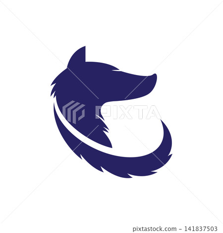 Wolf head illustration Wolf head illustration 141837503
