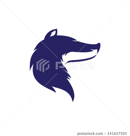 Wolf head illustration Wolf head illustration 141837505