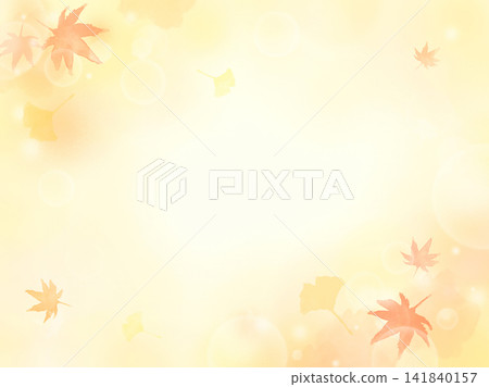 Autumn background frame with maple and ginkgo leaves, featuring a blurred light effect and watercolor-style copy space. Autumn background frame with maple and ginkgo leaves, featuring a blurred light effect and watercolor-style copy space. 141840157