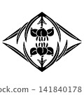 This is a family crest. It's called the Nakayama family iris crest. This is a family crest. It's called the Nakayama family iris crest. 141840178