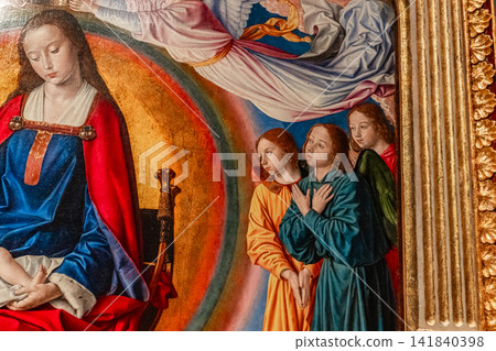 cathedral of Moulins, Allier, France, the triptych cathedral of Moulins, Allier, France, the triptych 141840398