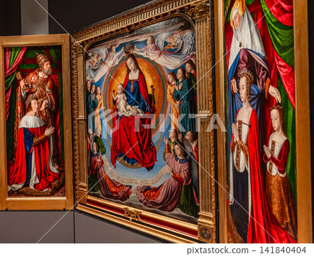 cathedral of Moulins, Allier, France, the triptych cathedral of Moulins, Allier, France, the triptych 141840404