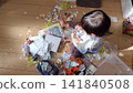 Children making a mess so there's no room to step. Children making a mess so there's no room to step. 141840508
