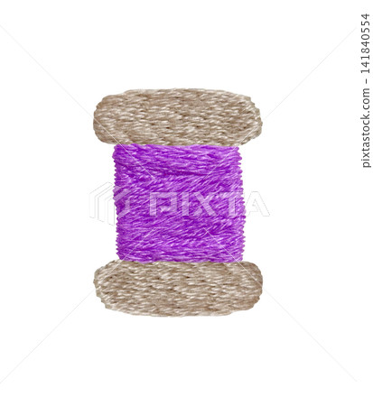 [Thread Winding] Hand Embroidery Illustration Material 141840554