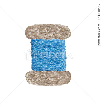 [Thread Winding] Hand Embroidery Illustration Material 141840557