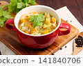 很多蔬菜清湯 141840706