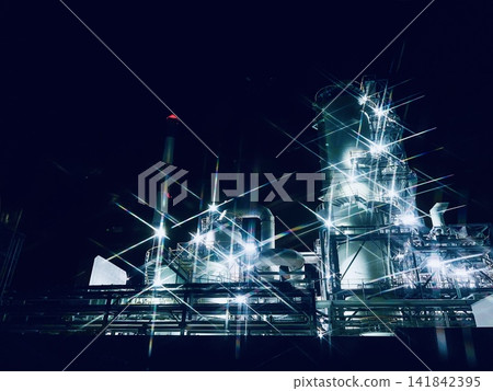 工廠夜景 工廠夜景 141842395