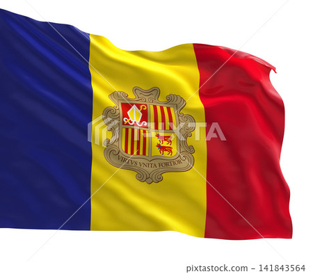 Andorra Flag - National Flag Illustration Andorra Flag - National Flag Illustration 141843564