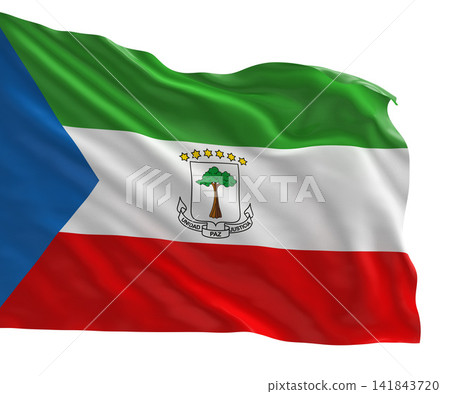 Equatorial Guinea Flag - National Flag Illustration Equatorial Guinea Flag - National Flag Illustration 141843720