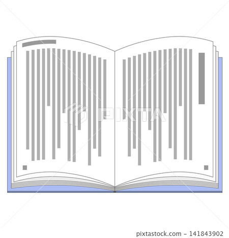 Books and novels with vertically written text spread across two pages. Books and novels with vertically written text spread across two pages. 141843902