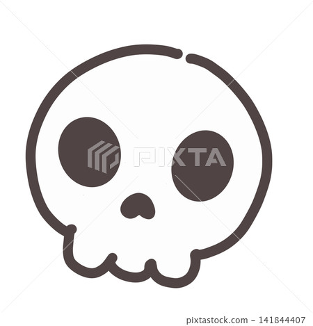 White skull, skeleton face White skull, skeleton face 141844407