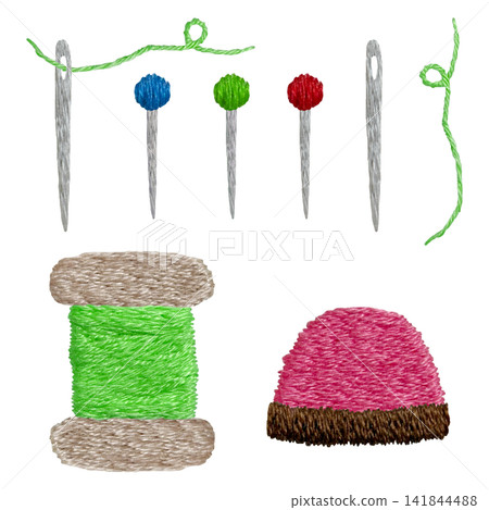 [Sewing Kit] Hand Embroidery Illustration Material 141844488
