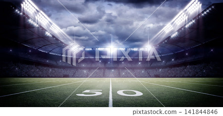American football stadium 141844846