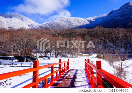 赤城神社,拓樸通橋,群馬縣,赤城山,大原赤城神社,冬天 赤城神社,拓樸通橋,群馬縣,赤城山,大原赤城神社,冬天 141844961