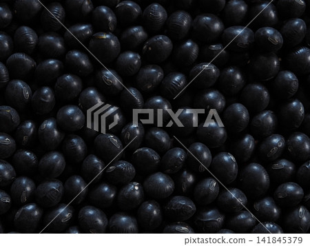 Black soybean background Black soybean background 141845379