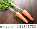 Carrots with leaves 141845733
