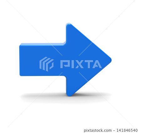 Blue Arrow Pointing Right 141846540