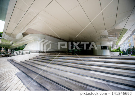 Moscow, Russia, Dominion Tower Business Center architect Zaha Hadid Moscow, Russia, Dominion Tower Business Center architect Zaha Hadid 141846693