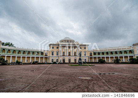 Saint Petersburg, Russia, Pavel Palace Pavlovsk district panorama Saint Petersburg, Russia, Pavel Palace Pavlovsk district panorama 141846696