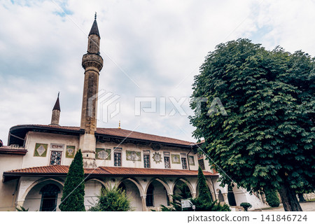 Bahchisaraj, Crimea, Khan Palace museum Islamic landmark exterior Bahchisaraj, Crimea, Khan Palace museum Islamic landmark exterior 141846724