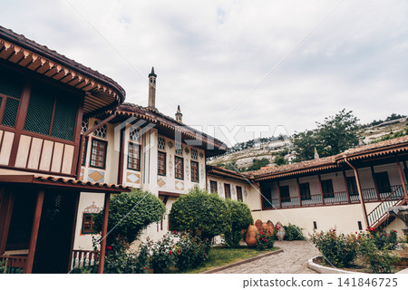 Bahchisaraj, Crimea, Khan Palace museum Islamic landmark exterior Bahchisaraj, Crimea, Khan Palace museum Islamic landmark exterior 141846725