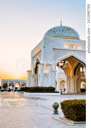 Abu Dhabi, United Arab Emirates, Presidential Palace Panorama Abu Dhabi, United Arab Emirates, Presidential Palace Panorama 141846768