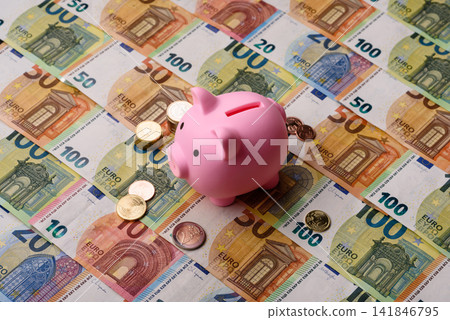 A piggy bank as a concept for storing, accumulating, and saving financial resources. A piggy bank A piggy bank as a concept for storing, accumulating, and saving financial resources. A piggy bank 141846795