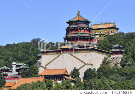 Summer Palace Beijing Historic Chinese Pavilion and Temple Summer Palace Beijing Historic Chinese Pavilion and Temple 141846886